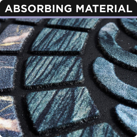 ubdyo mat with rubber backing demonstrates anti-slip stability on entryways