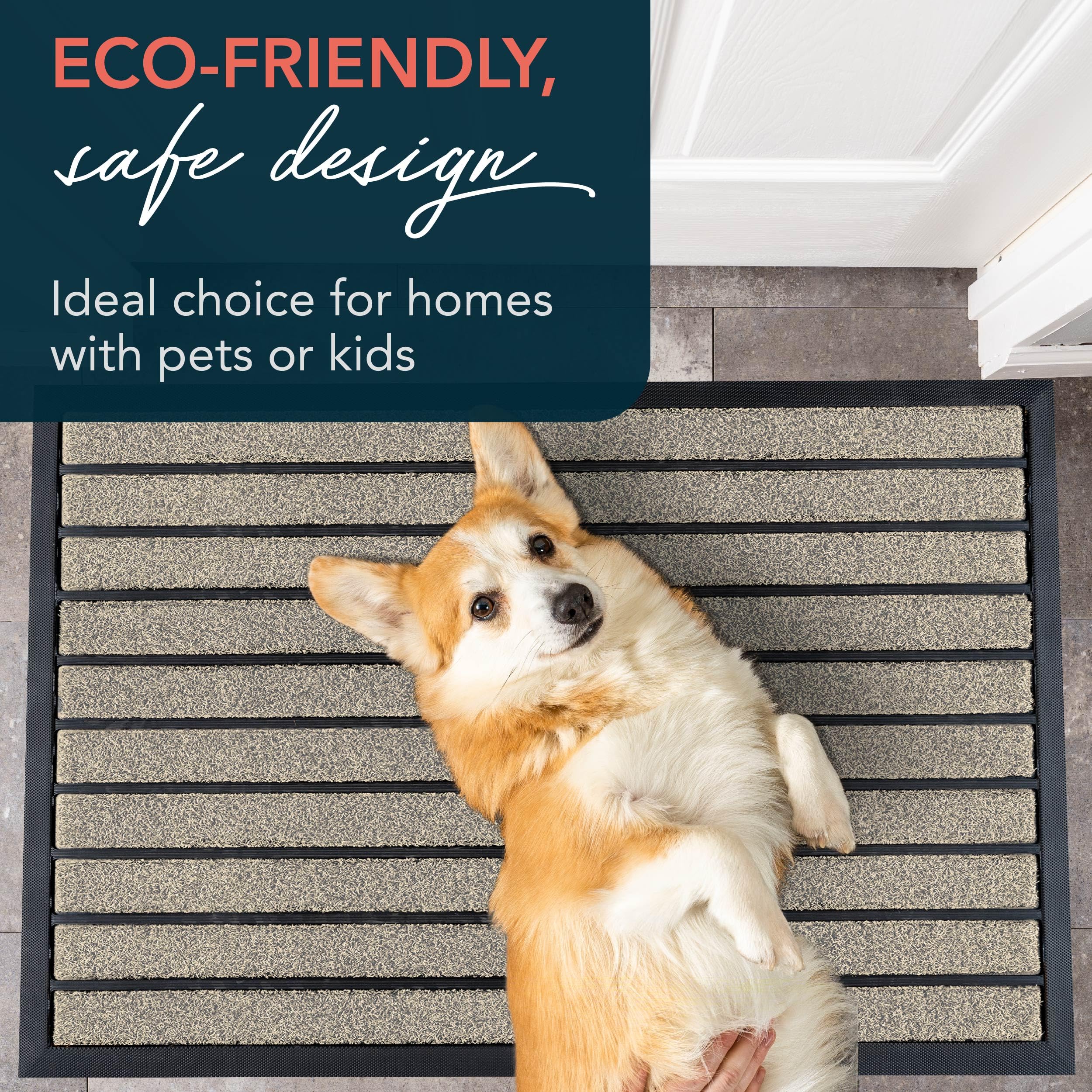 ubdyo weather-ready door mat endures heavy traffic through seasons.
