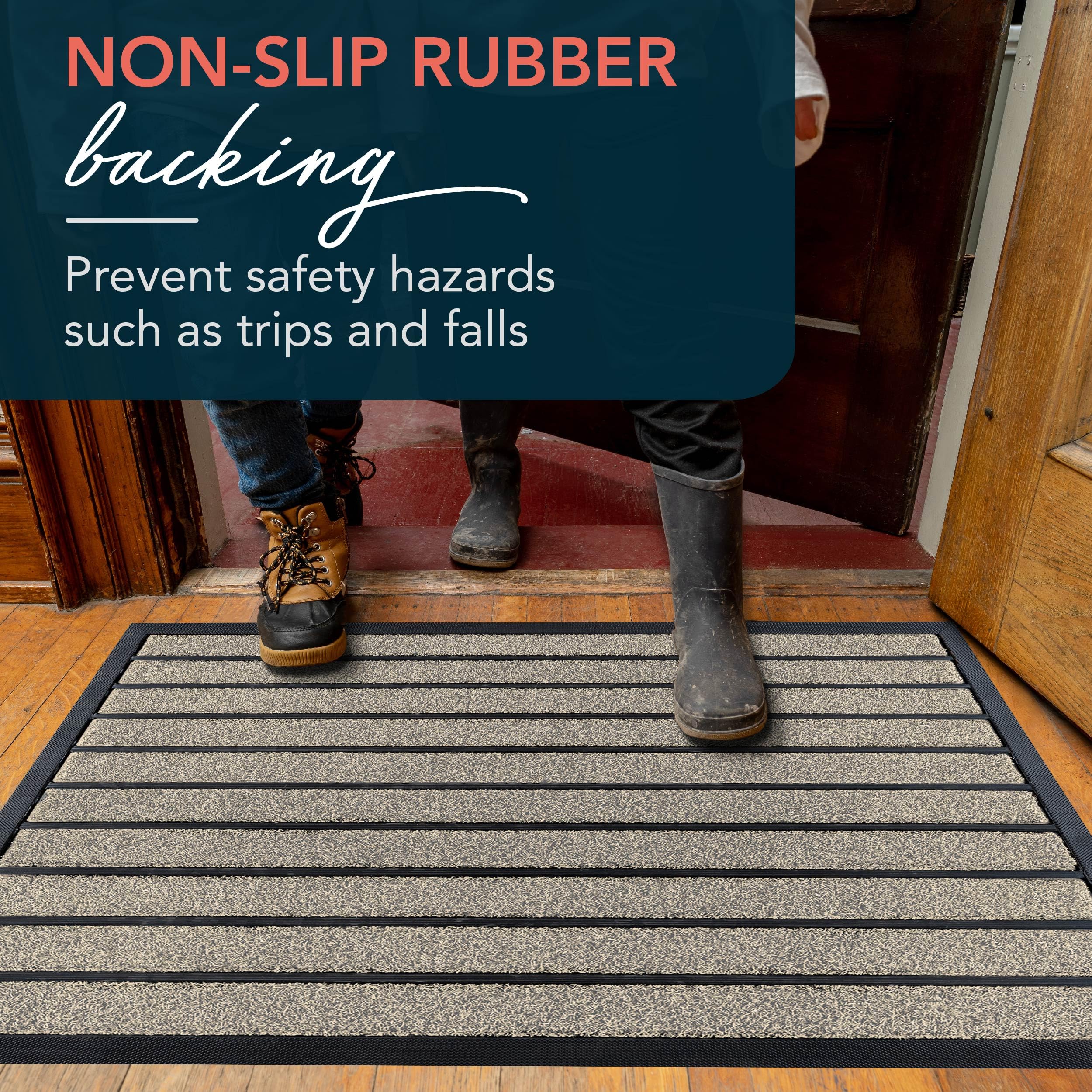 ubdyo weather-ready door mat resists rain and snow for steady performance.