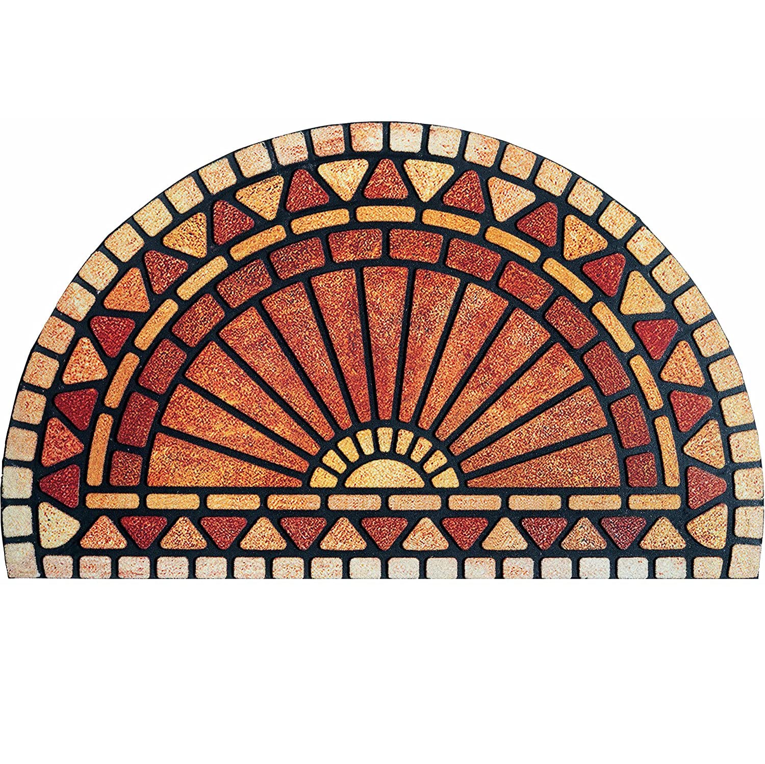 ubdyo Welcome in Style front door mat traps dirt at the entry and looks inviting.