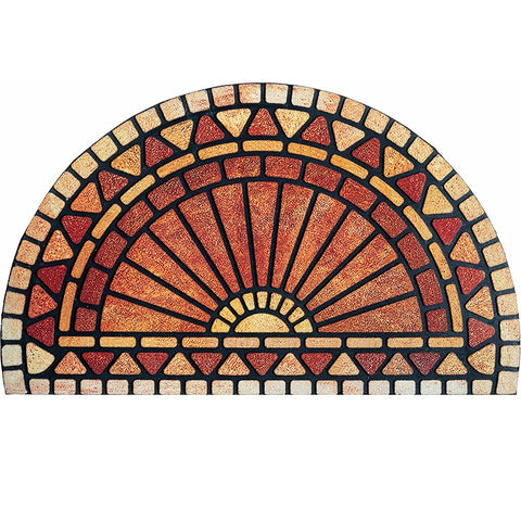 ubdyo Welcome in Style front door mat traps dirt at the entry and looks inviting.