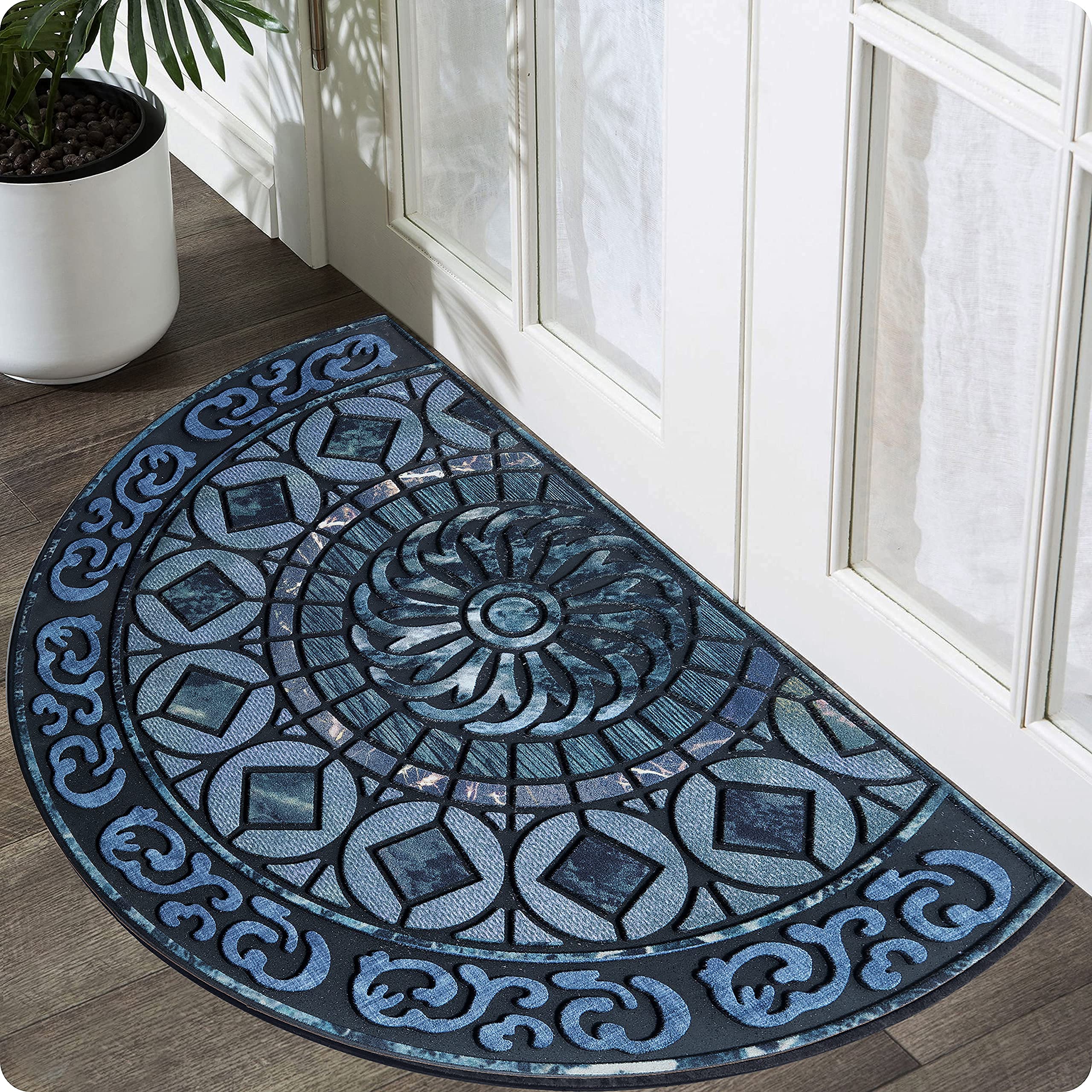 ubdyo welcoming design mat on porch adds inviting style to entrance