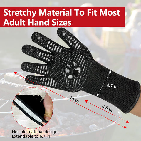 UBeesize 1472°F heat-resistance glove for high-heat grilling.