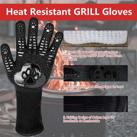 UBeesize 14-inch oven glove provides complete forearm coverage.