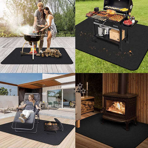 UBeesize easy-clean-grill-mat cleans quickly after barbecues.