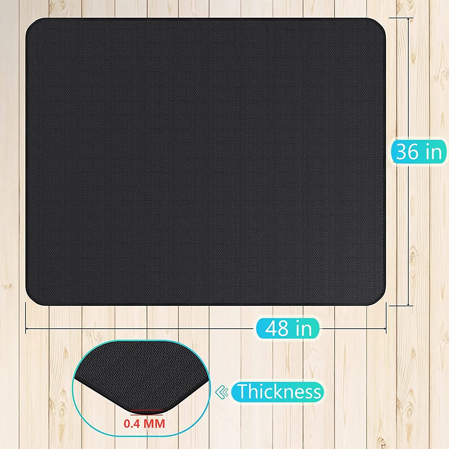 UBeesize grill mat folds compactly in the included storage bag.