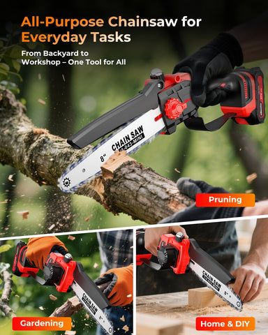 UBeesize Mini Chainsaw compact, safe, and reliable for garden tasks and gifting