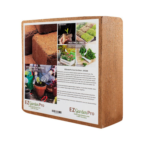 UBICON Coco Coir Block 11lb compact for easy transport and storage
