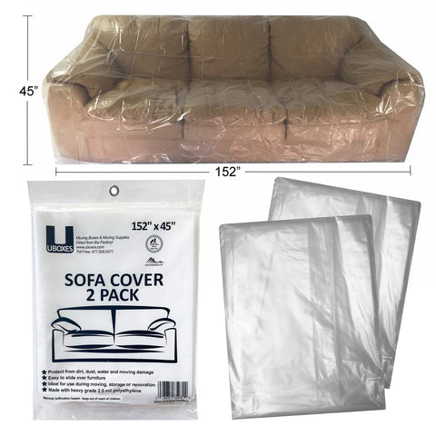 UBOXES sofa-cover-packaged image shows compact storage packaging.
