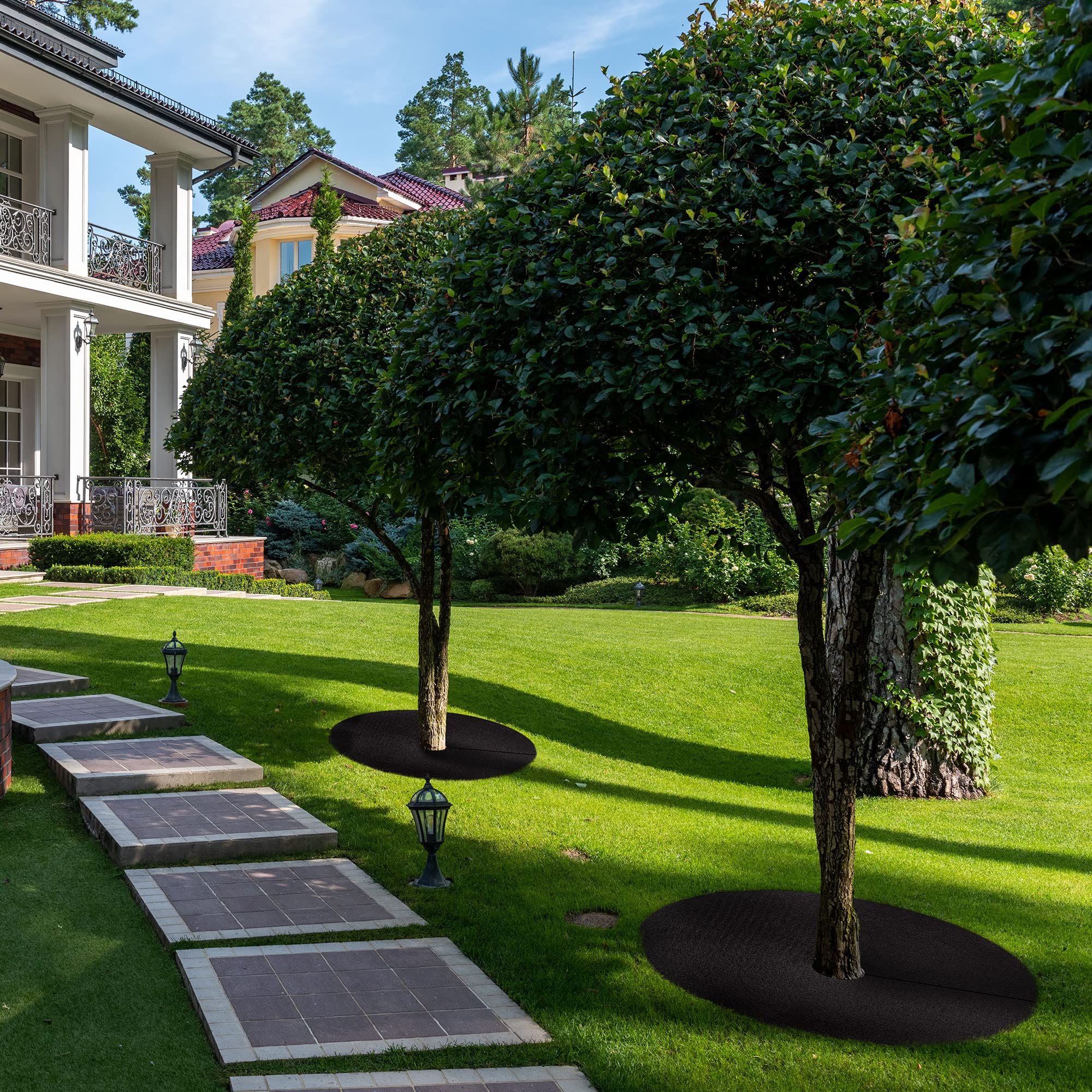 UCandy degradable tree protector mat is eco-friendly and easy to install.