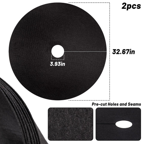 UCandy easy-install weed-control ring simplifies fitting around trees.