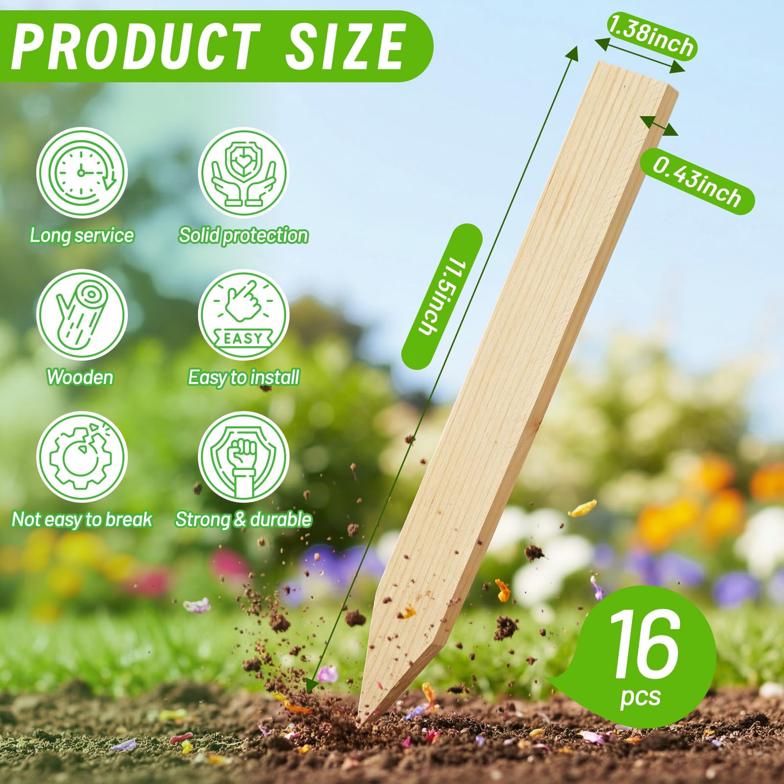 UCandy stake array for boundary marking in yards and outdoor projects.
