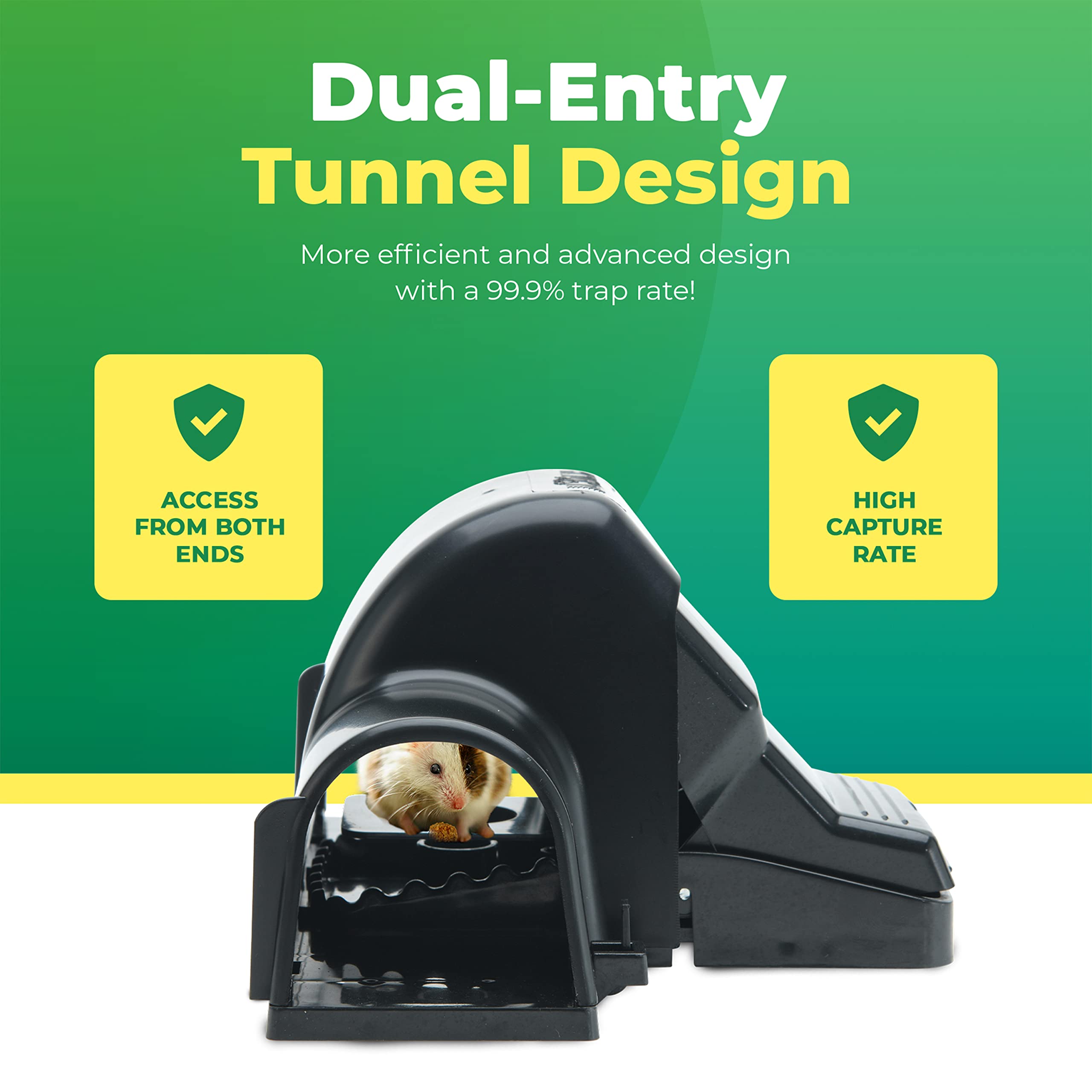 UCatch four-pack rat traps for covering multiple hotspots