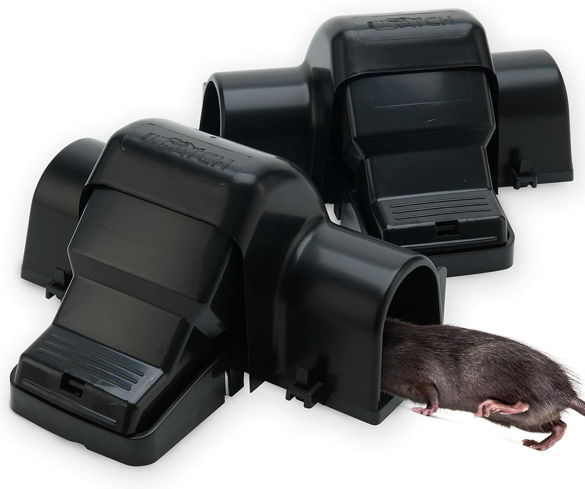 UCatch Rat Trap front view with dual-entry design for efficient capture.