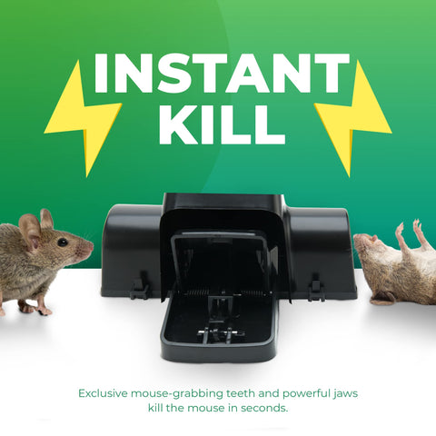 UCatch safety mechanism with hidden trigger protects fingers and pets.