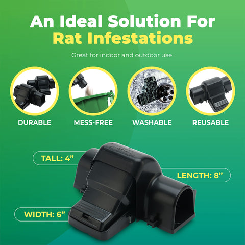 UCatch rat trap built for outdoor weather resistance