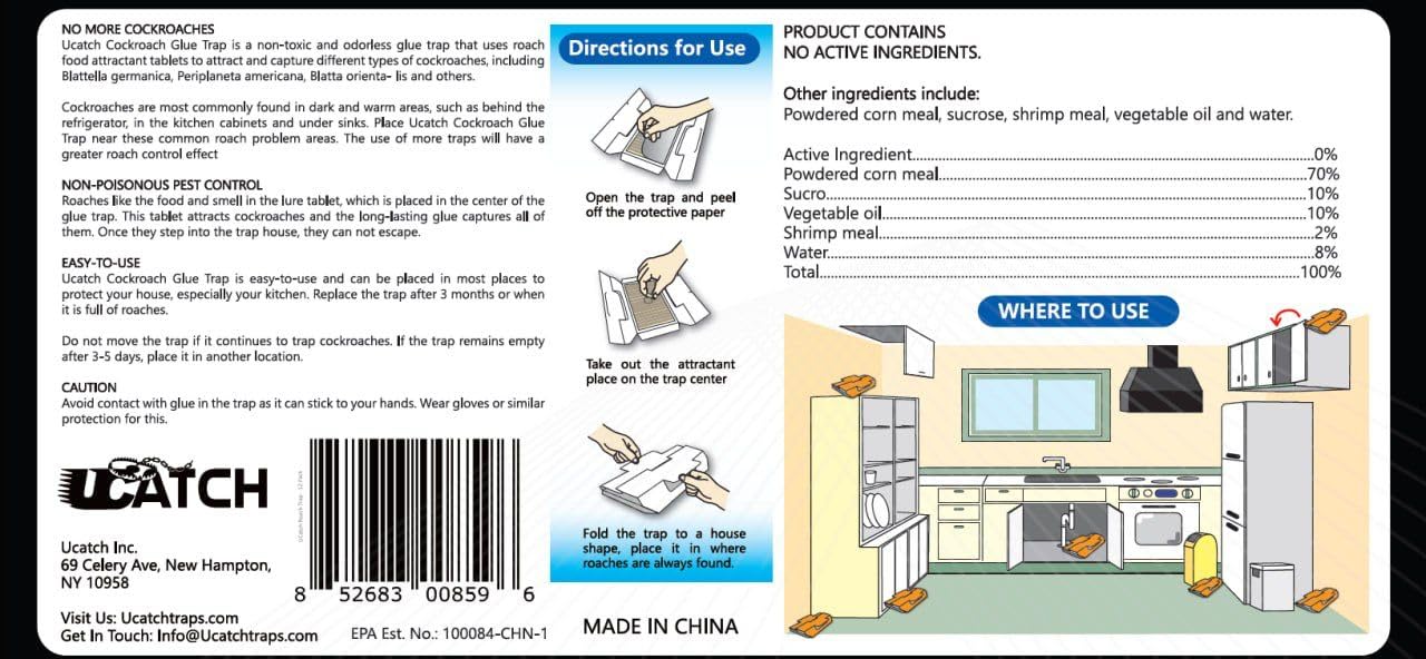 UCatch traps are easy-to-use sticky traps for quick relief