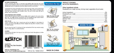 UCatch traps are easy-to-use sticky traps for quick relief