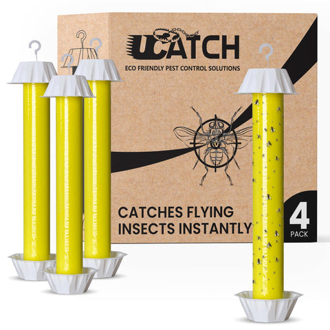 UCatch sticky fly trap ready for indoor or outdoor use, easy-to-hang setup.