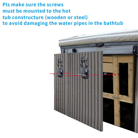 UCEDER adjustable buckles on hot tub straps for a snug fit