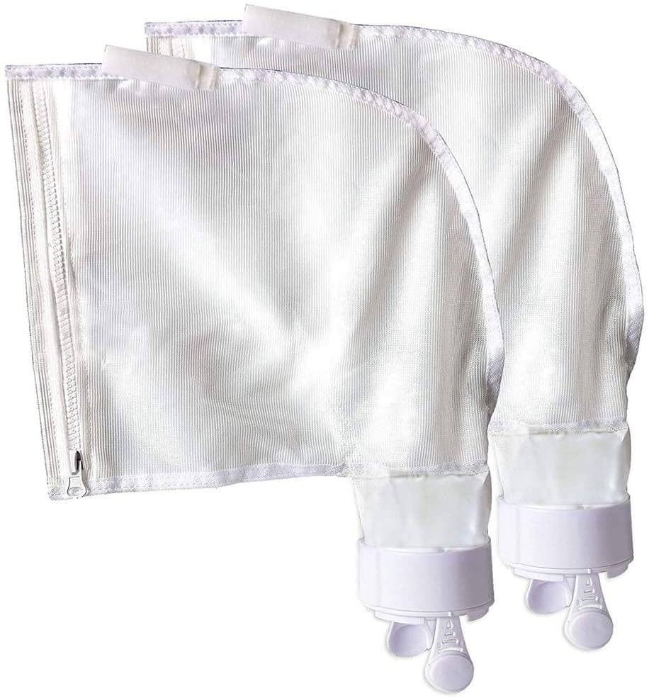 UCEDER nylon mesh pool bag with zippered opening for easy debris retrieval.