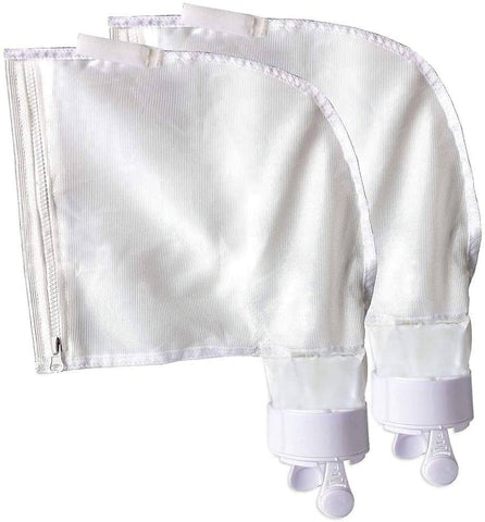 UCEDER nylon mesh pool bag with zippered opening for easy debris retrieval.