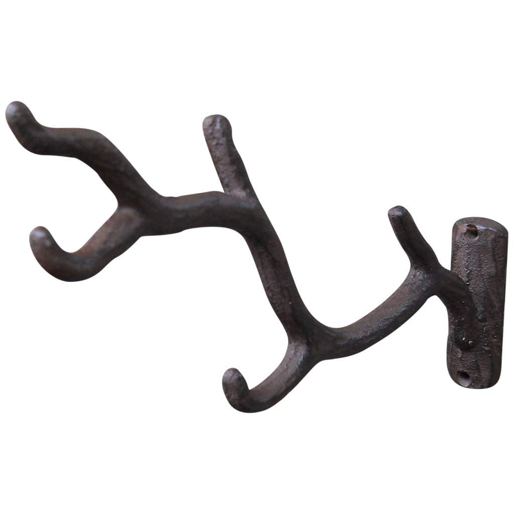 UD GSM tree branch plant hook for hanging plants, feeders, or wind chimes with rustic charm.