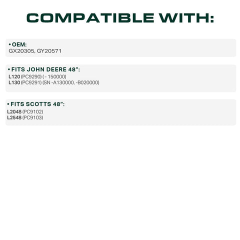 UDC L120/L130 compatibility belt for efficient lawn care