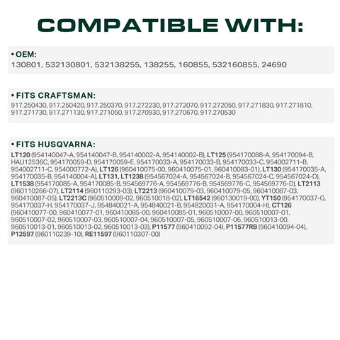 UDC Mower Belts 130801 aramid cord close-up emphasizes strength and flexibility.