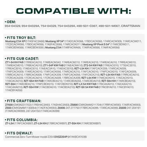 Natural rubber body highlighted for flexible performance in rugged mowing tasks.