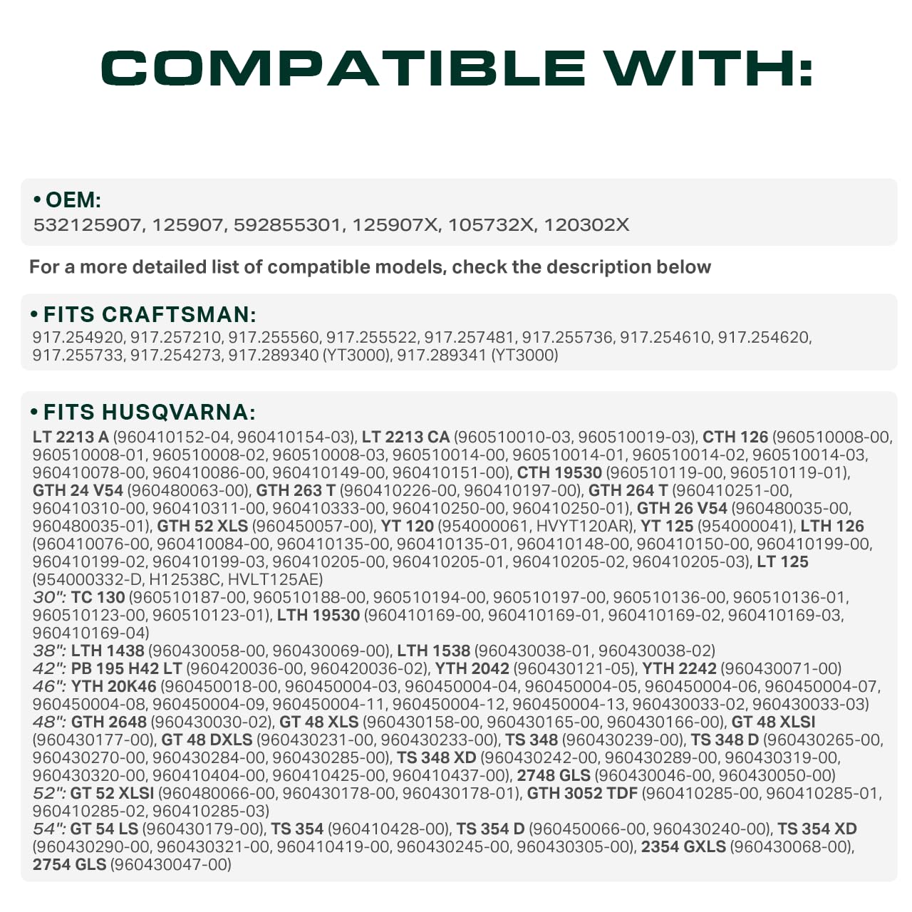 Aramid-cord construction on UDC Mower Belts emphasizes strength and flexibility