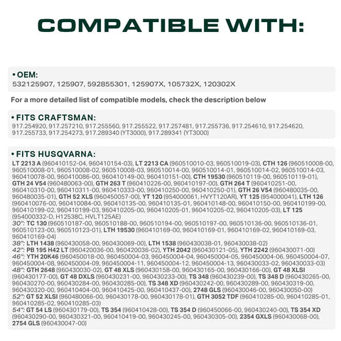 Aramid-cord construction on UDC Mower Belts emphasizes strength and flexibility