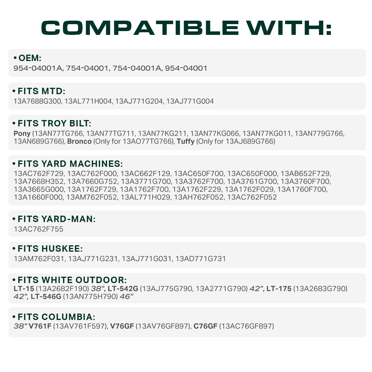 UDC Mower Belts aramid-cord construction image emphasizes strength and resilience for demanding use.