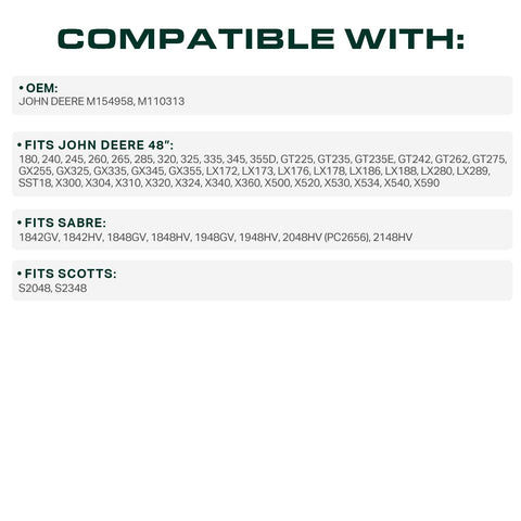 UDC Mower Belts aramid cord outer-wrap suggests durability and flexible operation.