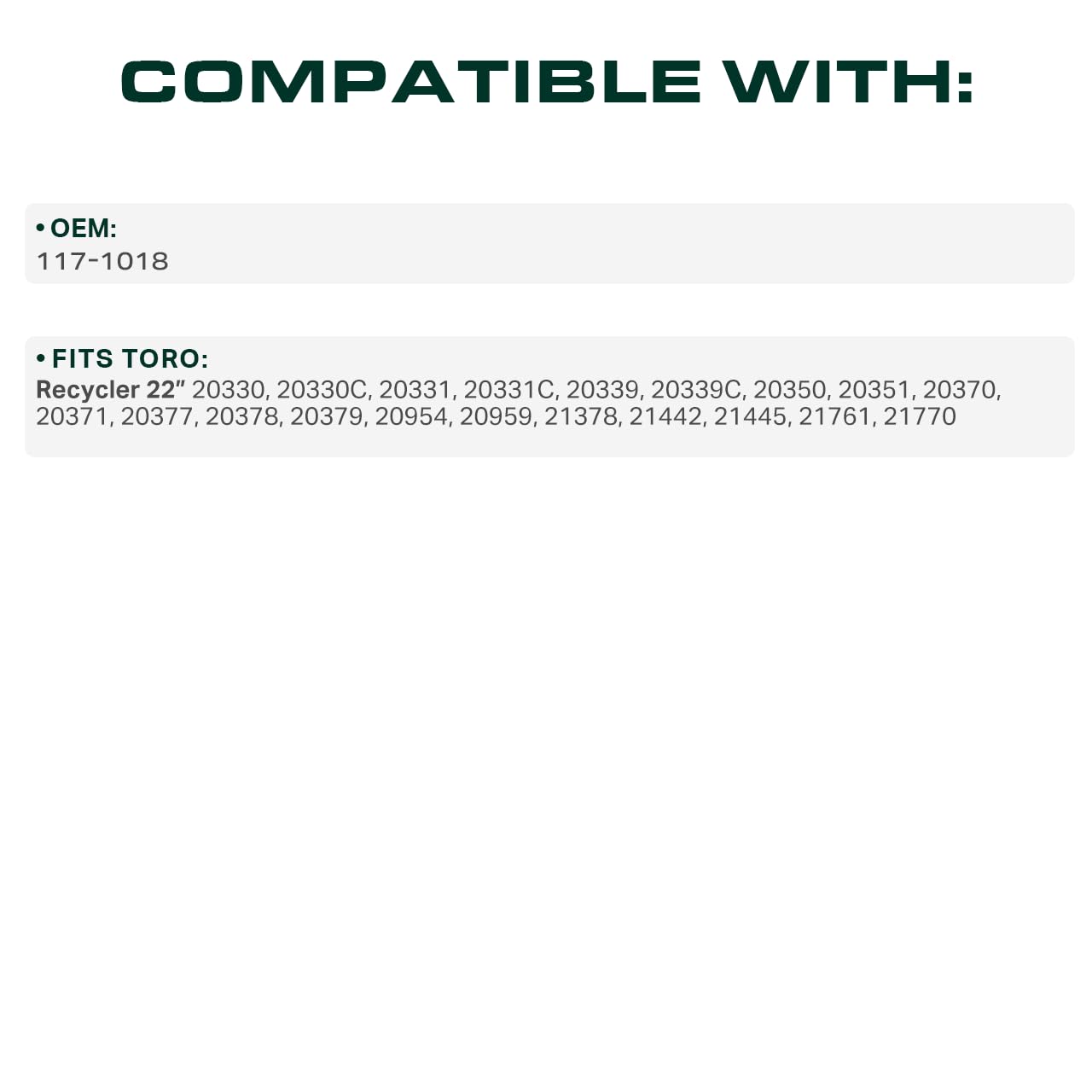 UDC Mower Belts natural rubber body with two-layer wrap for durability.
