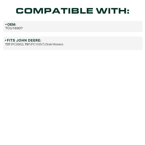 UDC Mower Belts TCU16907 wear resistance test image suggesting durable operation