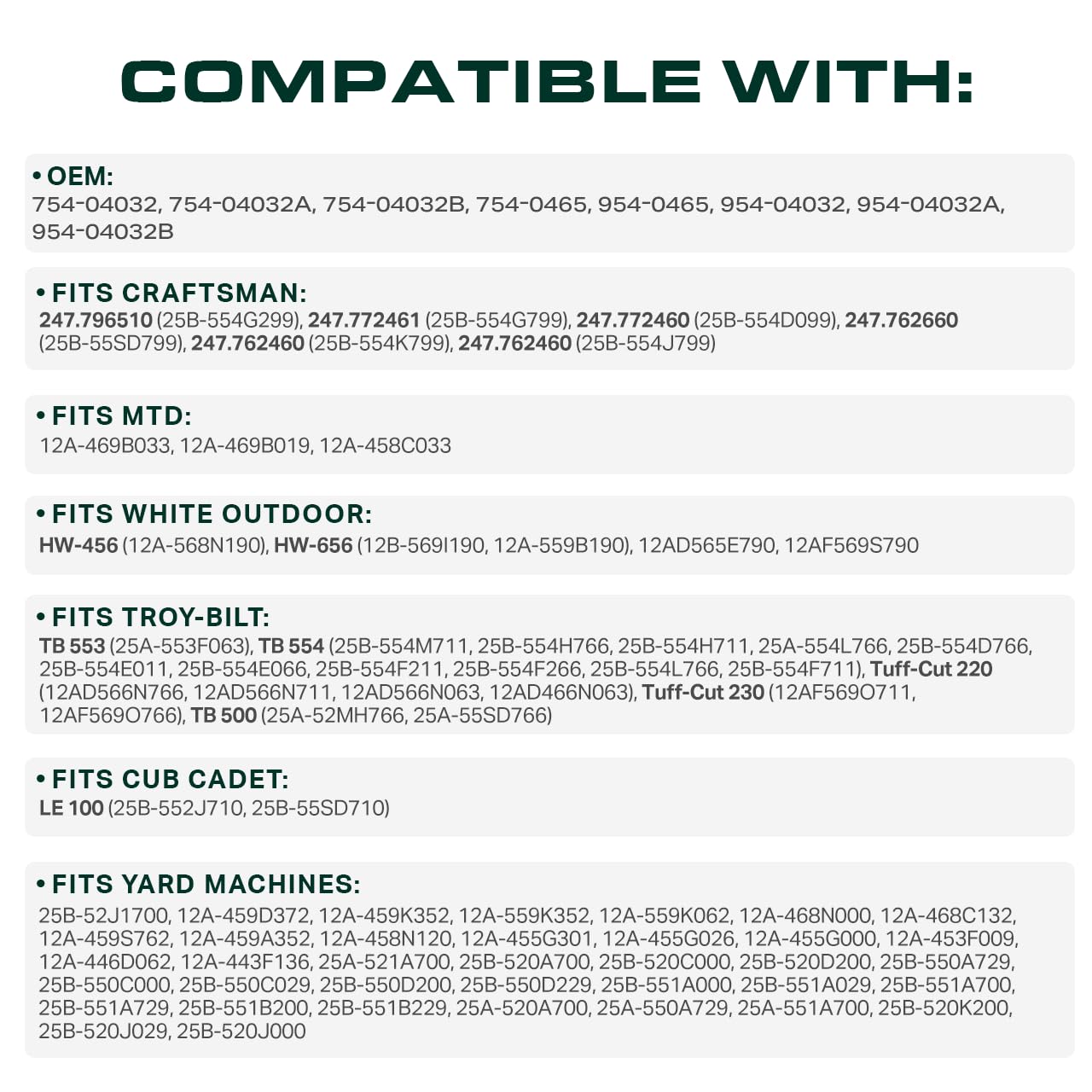 UDC Mower Belts two-layer wrap protects against wear during edging