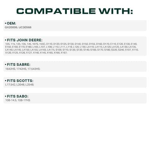 UDC Mower Belts with two-layer wrap enhances flex and wear resistance.
