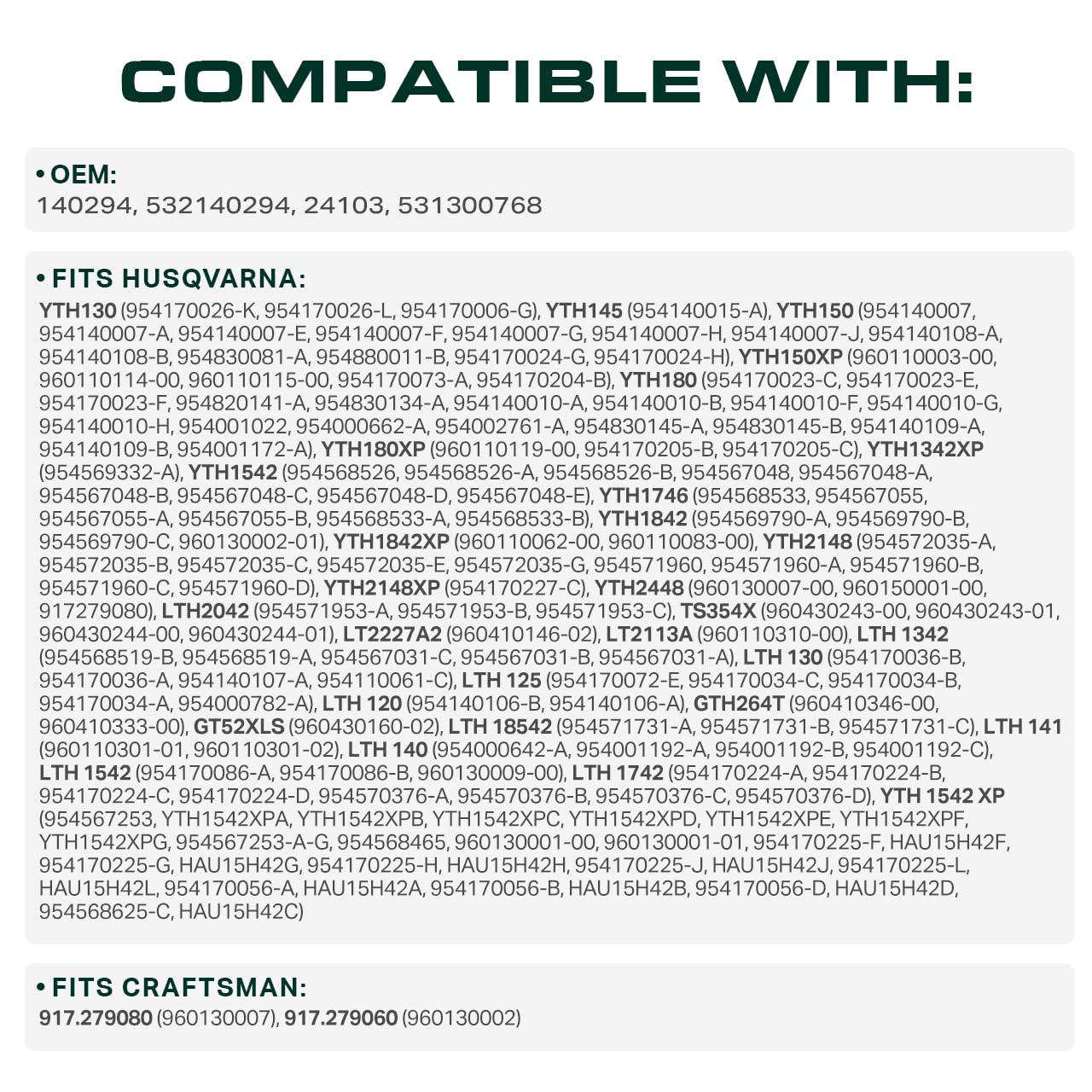 UDC Mower Belts 82-25-inches-length precise sizing for many mower models