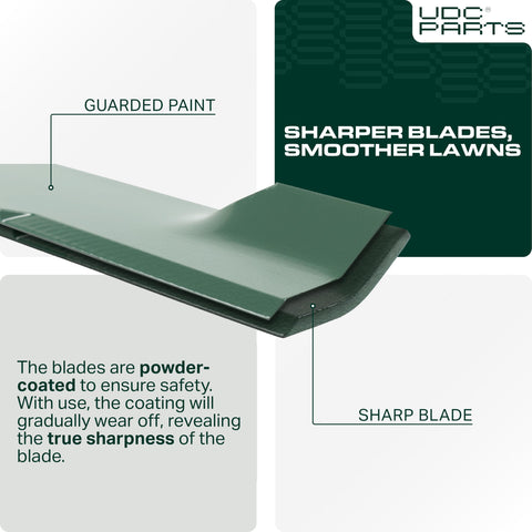 UDC Parts 038-0005-00 mower blades, compatible with Bad Boy 54 inch decks