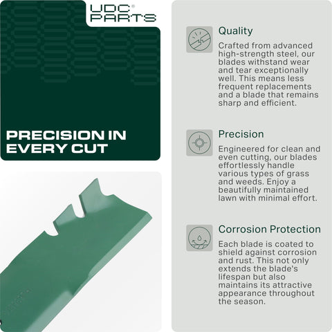 UDC Parts blade for Exmark 20977, reliable mowing