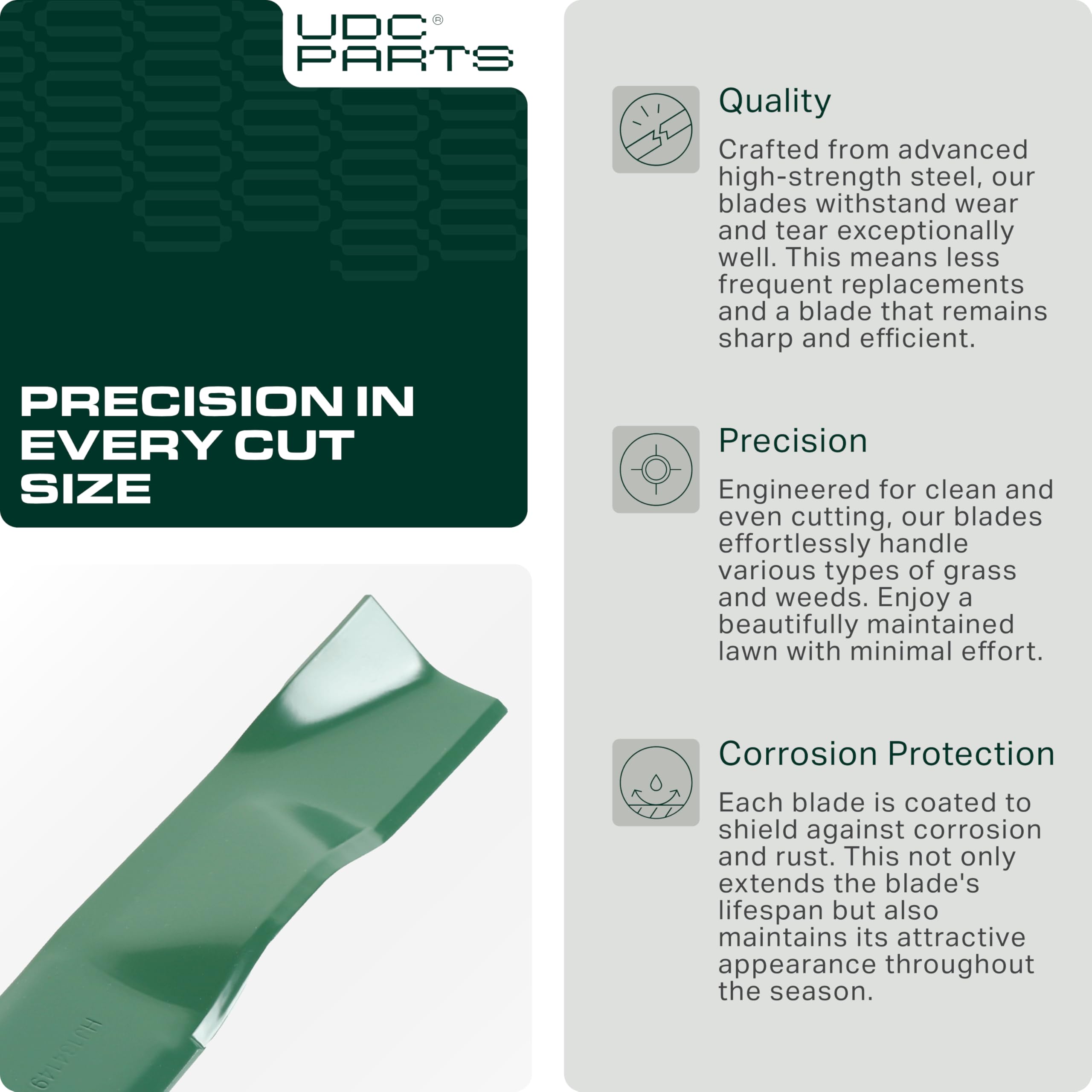 UDC Parts 134149 air lift blade balances mower cuts