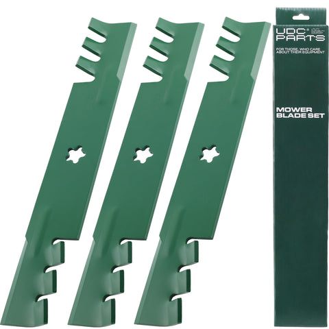 UDC Parts 532173921 blade front view highlights durable steel construction for long life.
