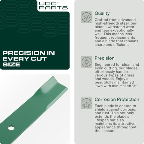 UDC Parts high-strength steel construction promises long-lasting sharpness under heavy use.