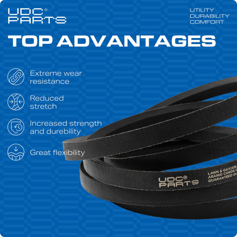 UDC Parts 954-04201A snow blower belt for Troy-Bilt Storm, smooth operation