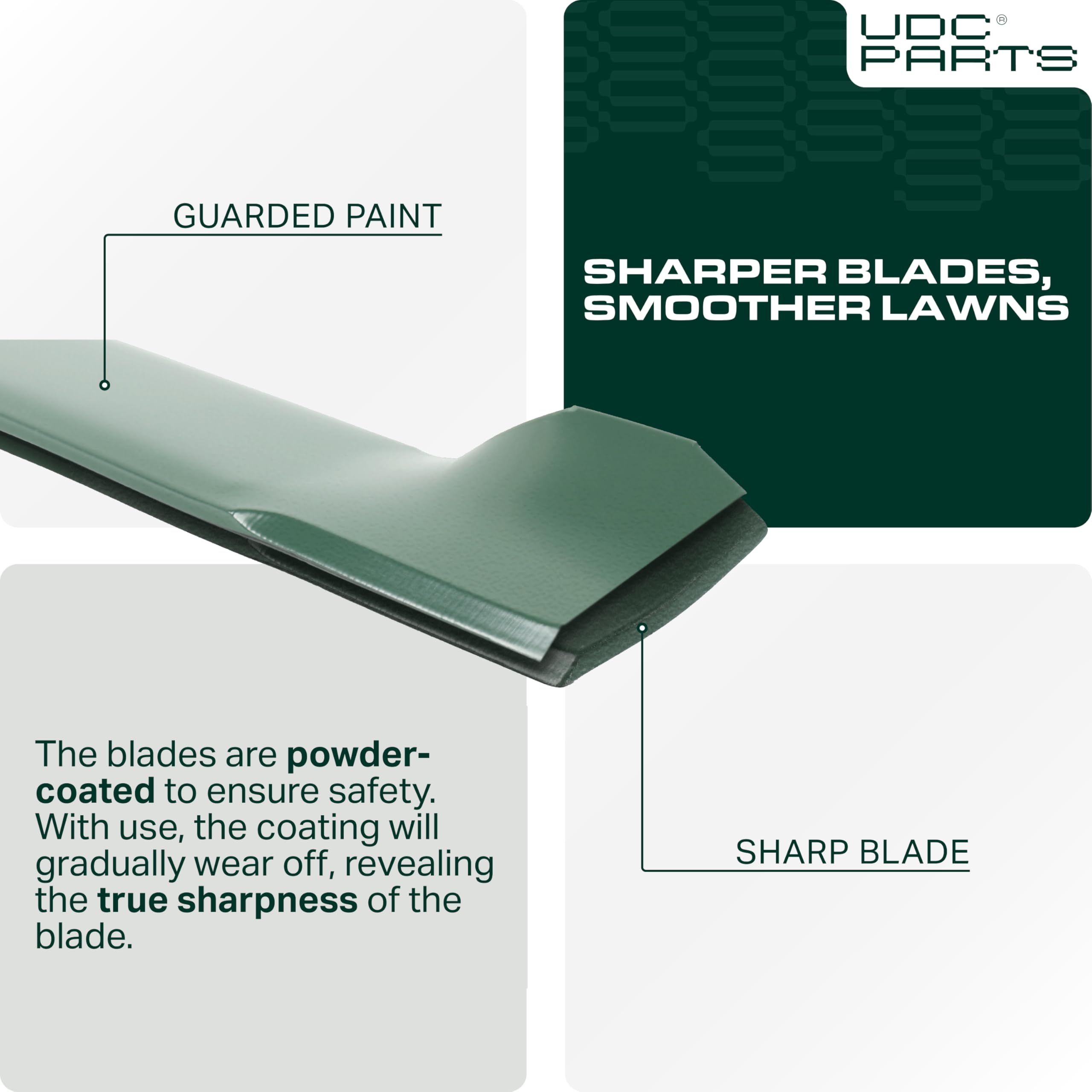 UDC Parts air lift 15/16 visual showing blade clearance