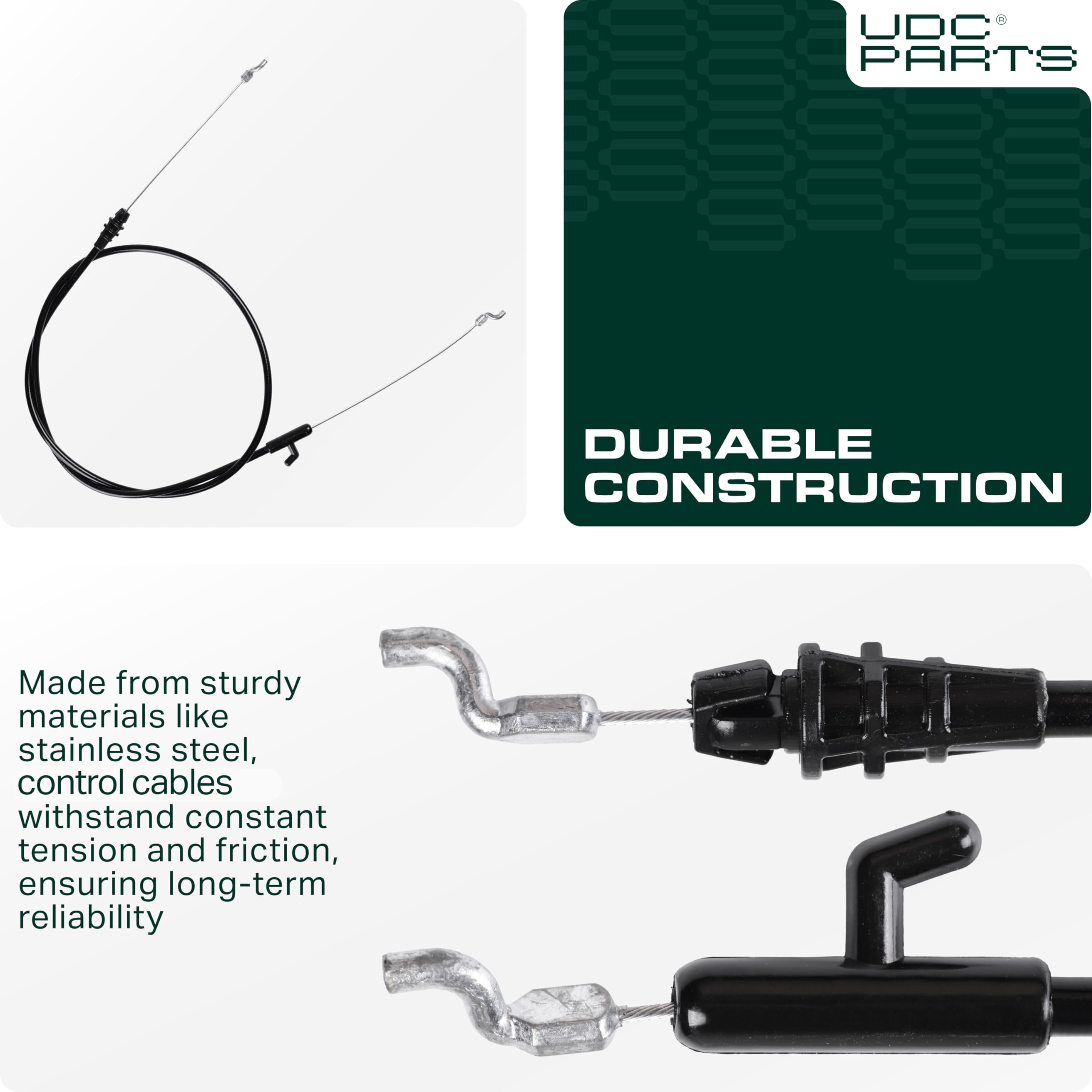 UDC Parts compatible brands include Troy-Bilt, MTD and Cub Cadet.