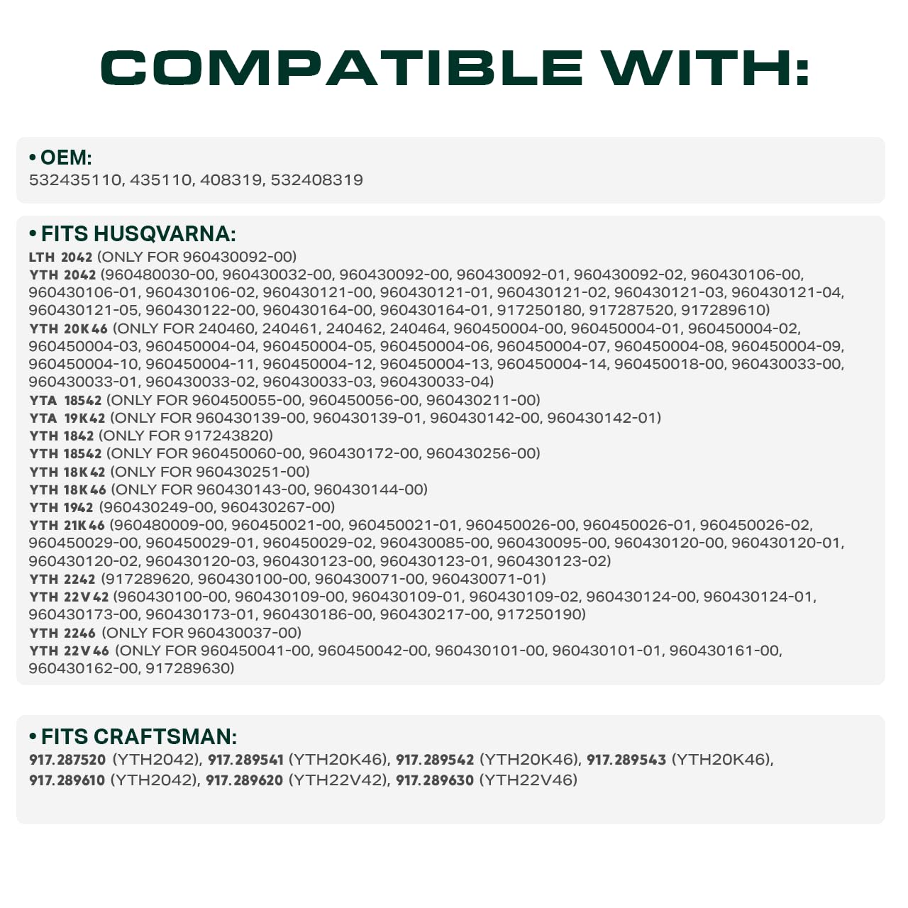 UDC Parts wear resistant core and sheathing for durable mower performance