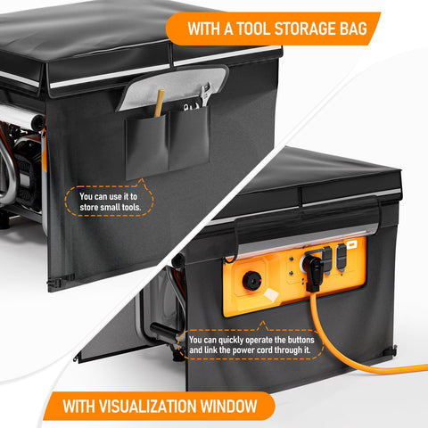 UEAKPIC generator cover all-weather protection in outdoor setting