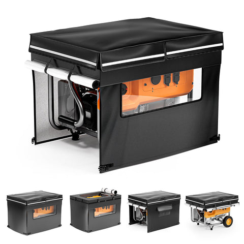 UEAKPIC generator cover front view showing secure fit for 5k–15kW units